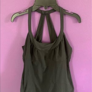 Black Lululemon workout tank